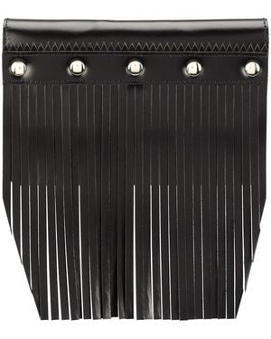 Comme des Garçons Fringed Stud Detail Wallet - Black
