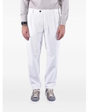 Eleventy Pleated Corduroy Pants - White