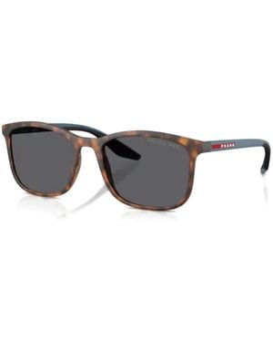 Prada Linea Rossa Tortoiseshell Square Sunglasses - Brown