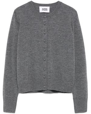 Alpha Studio Cardigan Con Bottoni - Grigio