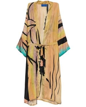 Mes Demoiselles Jas Met Abstracte Print - Metallic
