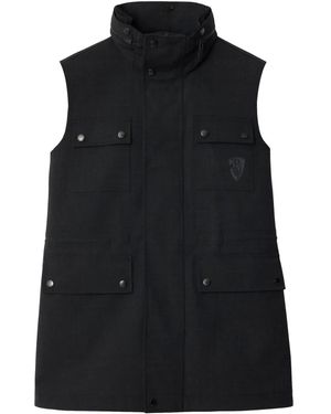 Burberry Bonded Wool Gilet - Black