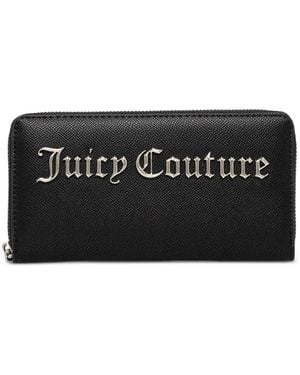 Juicy Couture Portefeuille Zippé Jasmine À Plaque Logo - Black