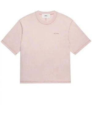 Ami Paris Fade Out T-Shirt - Pink