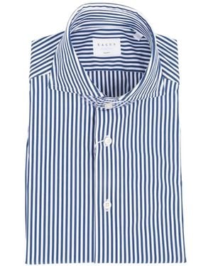 Xacus Active Shirt Striped Shirt - Blue