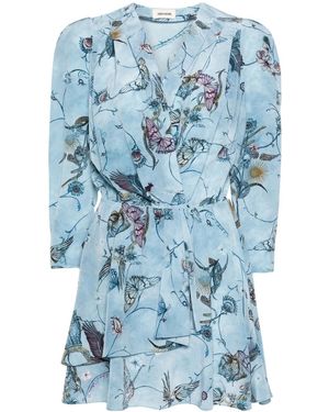 Zadig & Voltaire Rogers Silk Dress - Blue