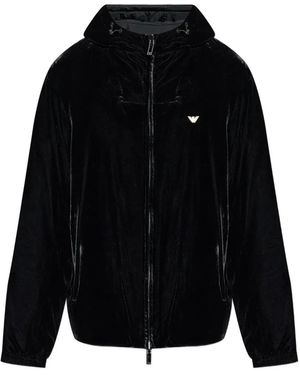 Emporio Armani Reversible Hooded Jacket - Black