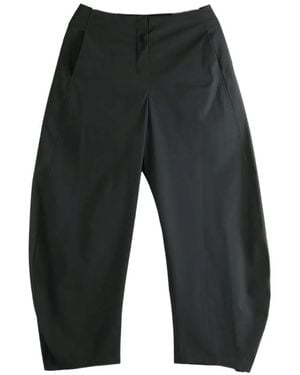 Amomento Curved-Leg Pants - Gray
