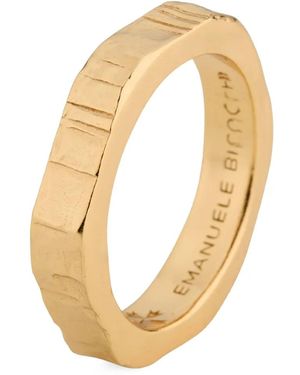 Emanuele Bicocchi Small Hammered Band Ring - Metallic