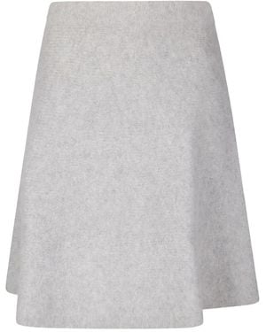 Samsøe & Samsøe Bell-Shaped Soft Alpaca Skirt - Grey