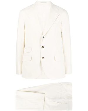 Brunello Cucinelli Single-breasted Suit - White