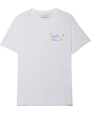 MC2 Saint Barth Emilie Embroidered Lemon-Charm T-Shirt - White