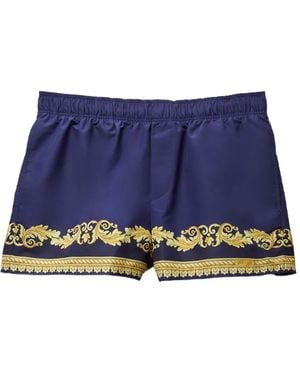 Versace Bañador Estampado - Azul
