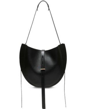 MINOBOSSI Lizzie Leather Shoulder Bag - Black