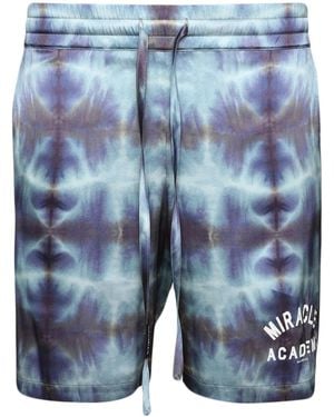 NAHMIAS Tie-Dye Silk Shorts - Blue
