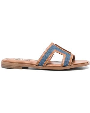Bibi Lou Dhalia Slides - Brown
