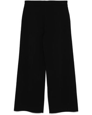 P.A.R.O.S.H. Wide-Leg Trousers - Black