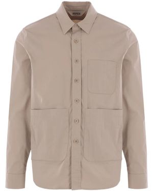 Aspesi Button-Up Utility Shirt - Natural