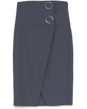 Patrizia Pepe ボタン スカート - ブルー