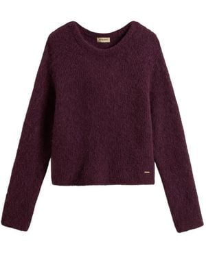 Woolrich Trui Met Ronde Hals - Paars