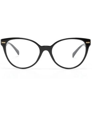 Versace Lunettes De Vue Rondes À Plaque Medusa - Marron