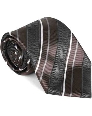 Brioni テクスチャード ネクタイ - ブラック