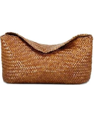 Dragon Diffusion Santa Marta Woven Shoulder Bag - Brown