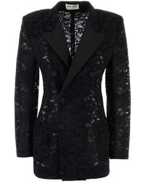 Saint Laurent Jackets - Black