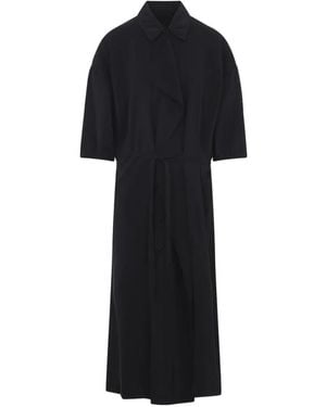 Lemaire Robe-Chemise À Design Asymétrique - Black