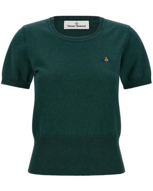 Vivienne Westwood Bea Orb Embroidered T-Shirt - Green