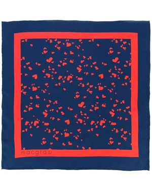 Macgraw Schal Mit Print - Blau