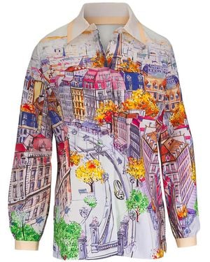 Rani Arabella City Print Blouse - White