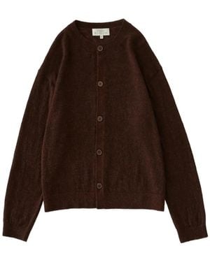 Studio Nicholson Cardigan Girocollo Andres - Marrone