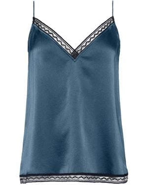 Eres Camisola Instant con ribete de encaje - Azul