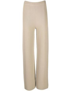 Nanushka Straight-Leg Knitted Trousers - Natural