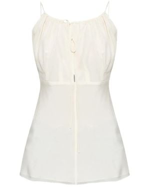 TOTEME Haut En Soie À Fleurs - White