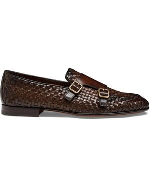 Santoni Monks Intrecciate - Marrone