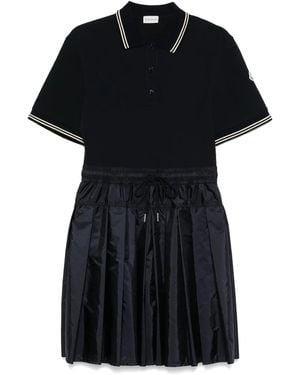 Moncler Robe À Manches Courtes - Noir