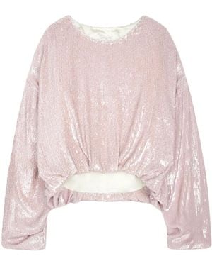 Dries Van Noten Sequin-Embellished Top - Pink