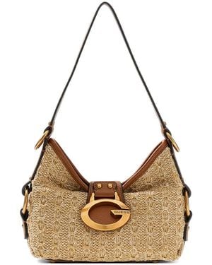 Guess Camden Woven Logo-Plaque Tote Bag - Natural