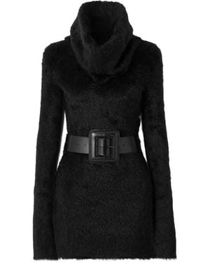 Balenciaga Belted Mini Dress - Black