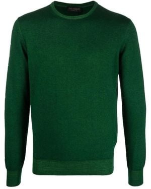 Dell'Oglio Crew-Neck Knitted Jumper - Green