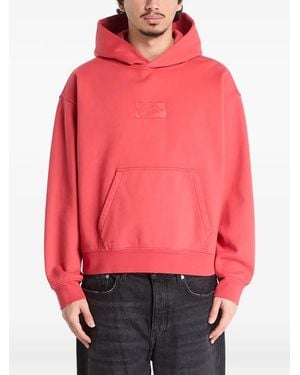 Vans Embossed-Detail Hoodie - Red