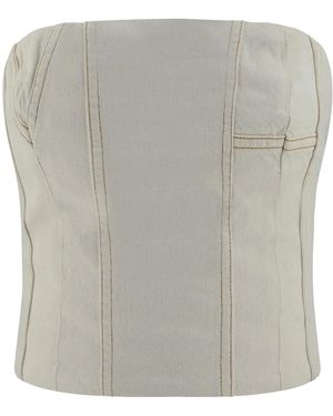Amiri Bustier Top - Grey