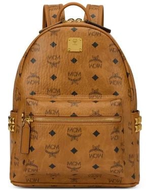 MCM Stark Side Studs Backpack - Brown