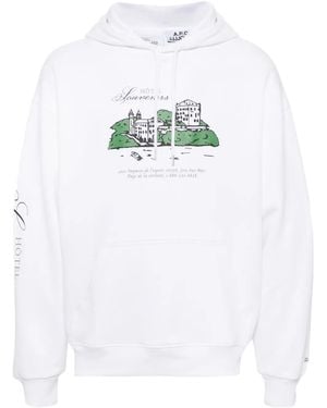 A.P.C. Jjjjoundエディション ホワイト Hôtel Souvenirs フーディ