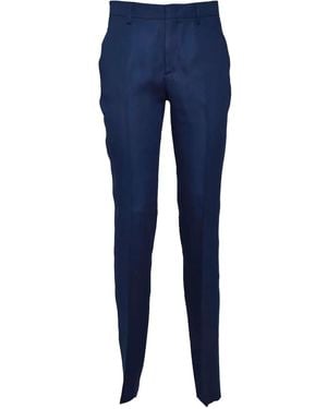 Tagliatore Belt-Loops Trousers - Blue