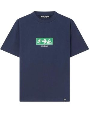 Palm Angels Street Signals Regular T-Shirt - Blue