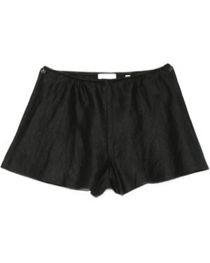 Doen Loren Linen Shorts - Black
