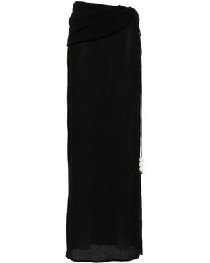 Magda Butrym Falda con diseño asimétrico - Negro